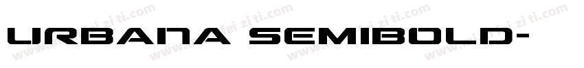 Urbana SemiBold字体转换